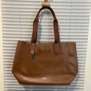 new Coach F58660 Derby Tote Saddle brown leather bag